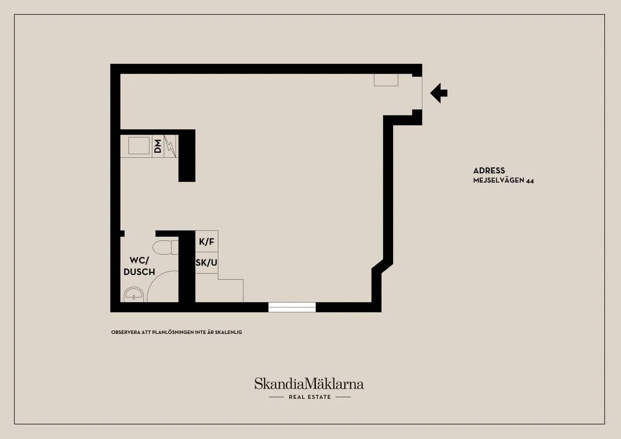 Floor plan for Mejselvägen 44