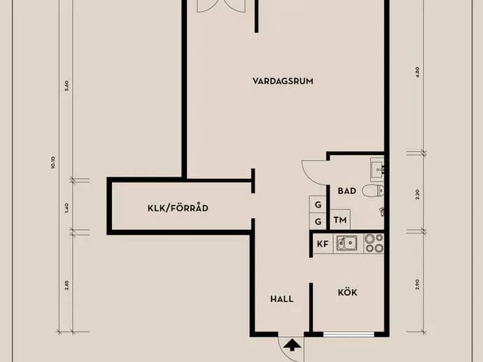 Floor plan for Doktor Forselius gata 4C