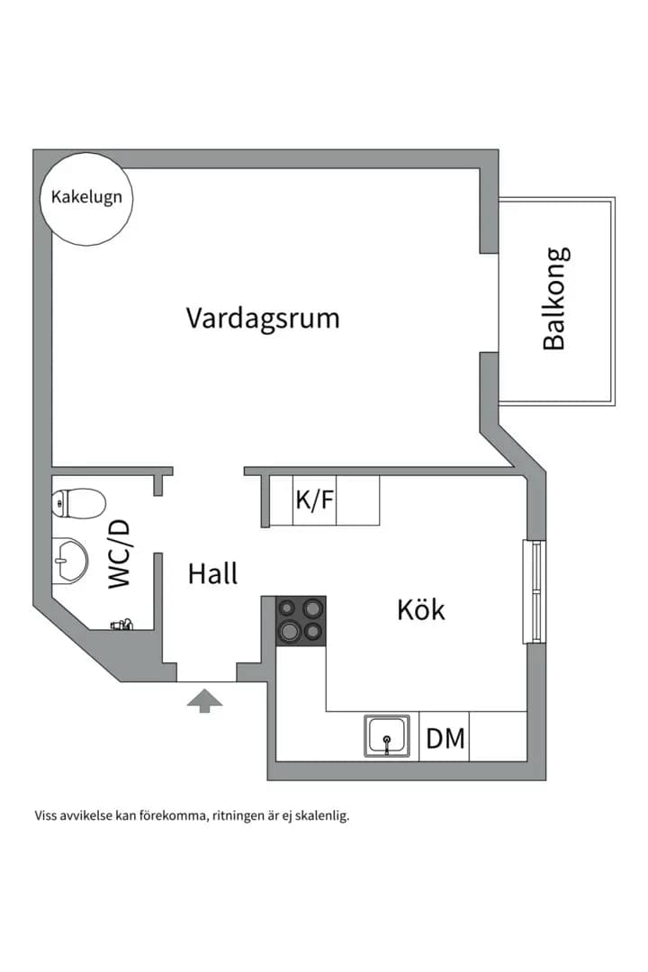 Floor plan for Fleminggatan 109
