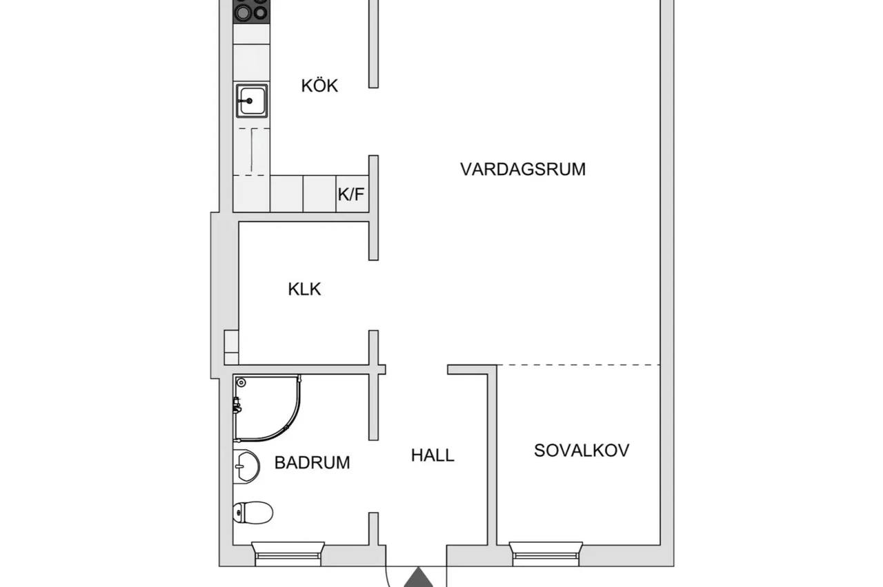 Floor plan for Kungssätravägen 14