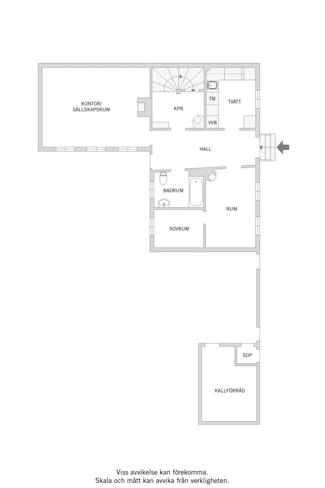 Planritning för Regeringsgatan 13