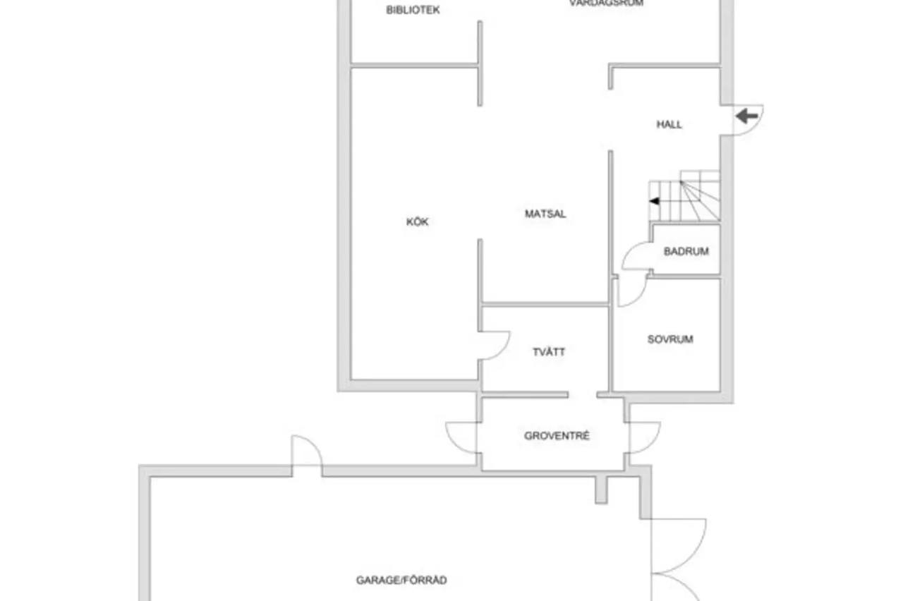 Planritning för Ulvabäcksgatan 24
