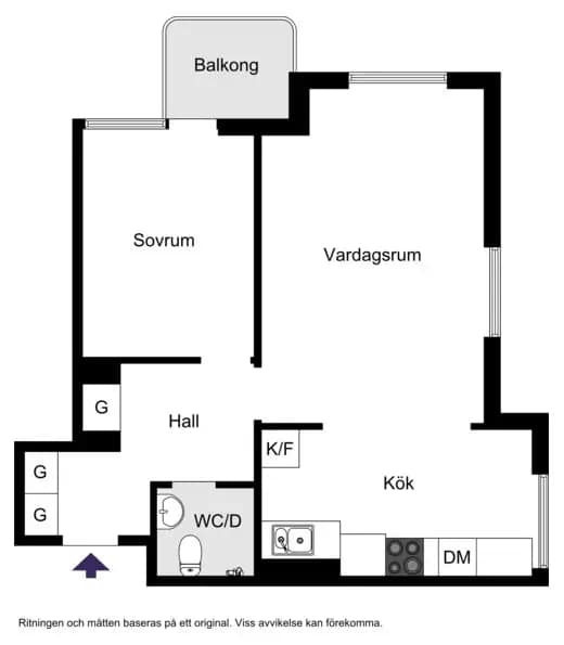 Floor plan for Stagneliusvägen 23