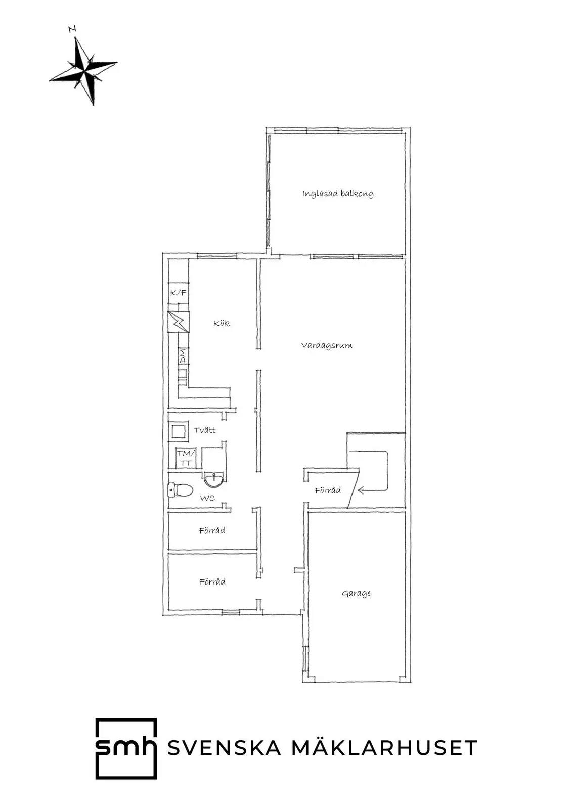 Floor plan for Nansensgatan 20
