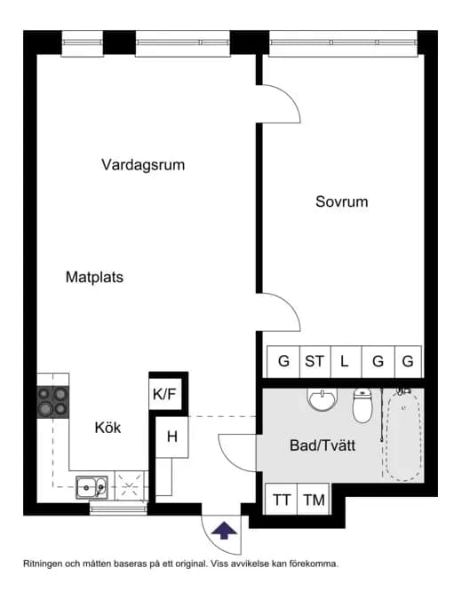 Floor plan for Hornsbergs Strand 21