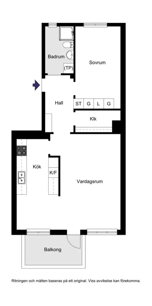 Planritning för Kungssätravägen 29A