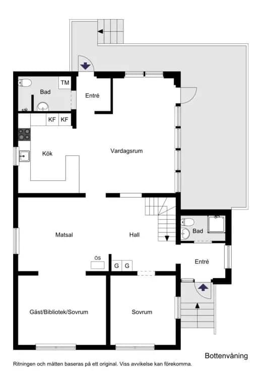 Planritning för S:t Andreas väg 24