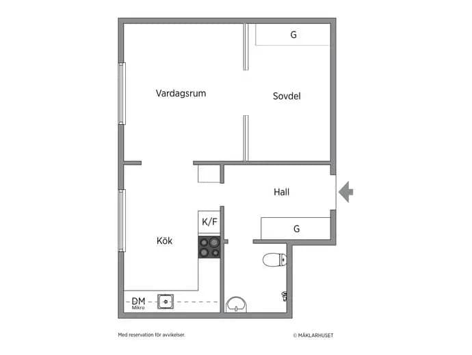 Planritning för Bällstavägen 49