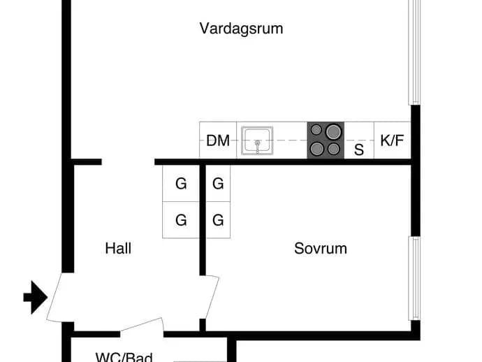 Floor plan for Ringvägen 124