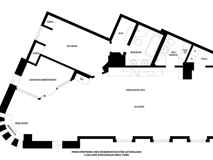 Planritning för Strandvägen 43