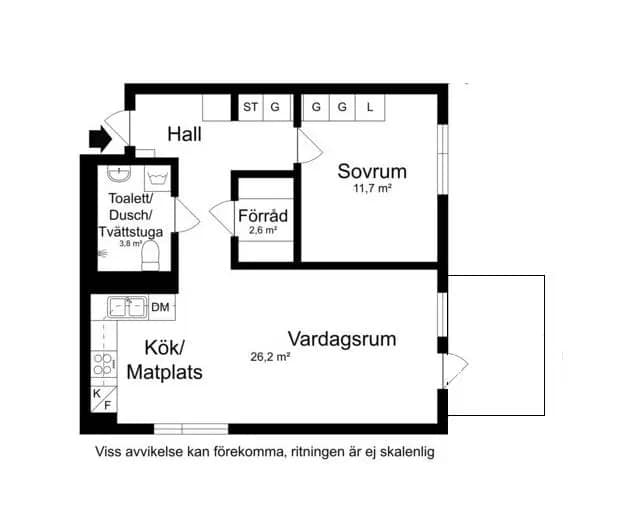 Floor plan for Småbrukets backe 12