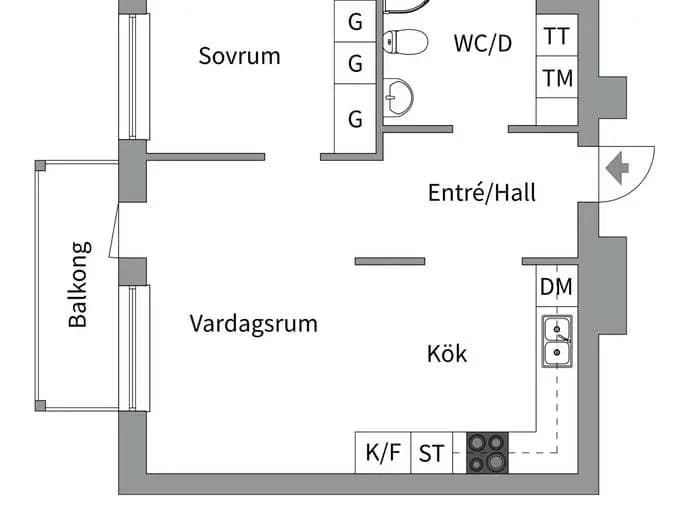 Planritning för Råbyvägen 24