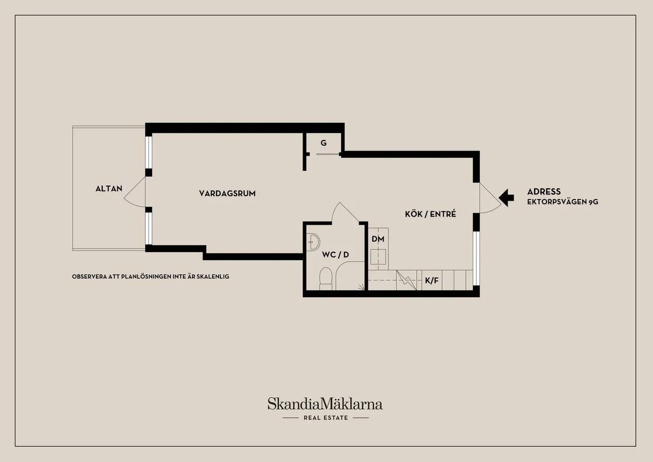Floor plan for Ektorpsvägen 9G