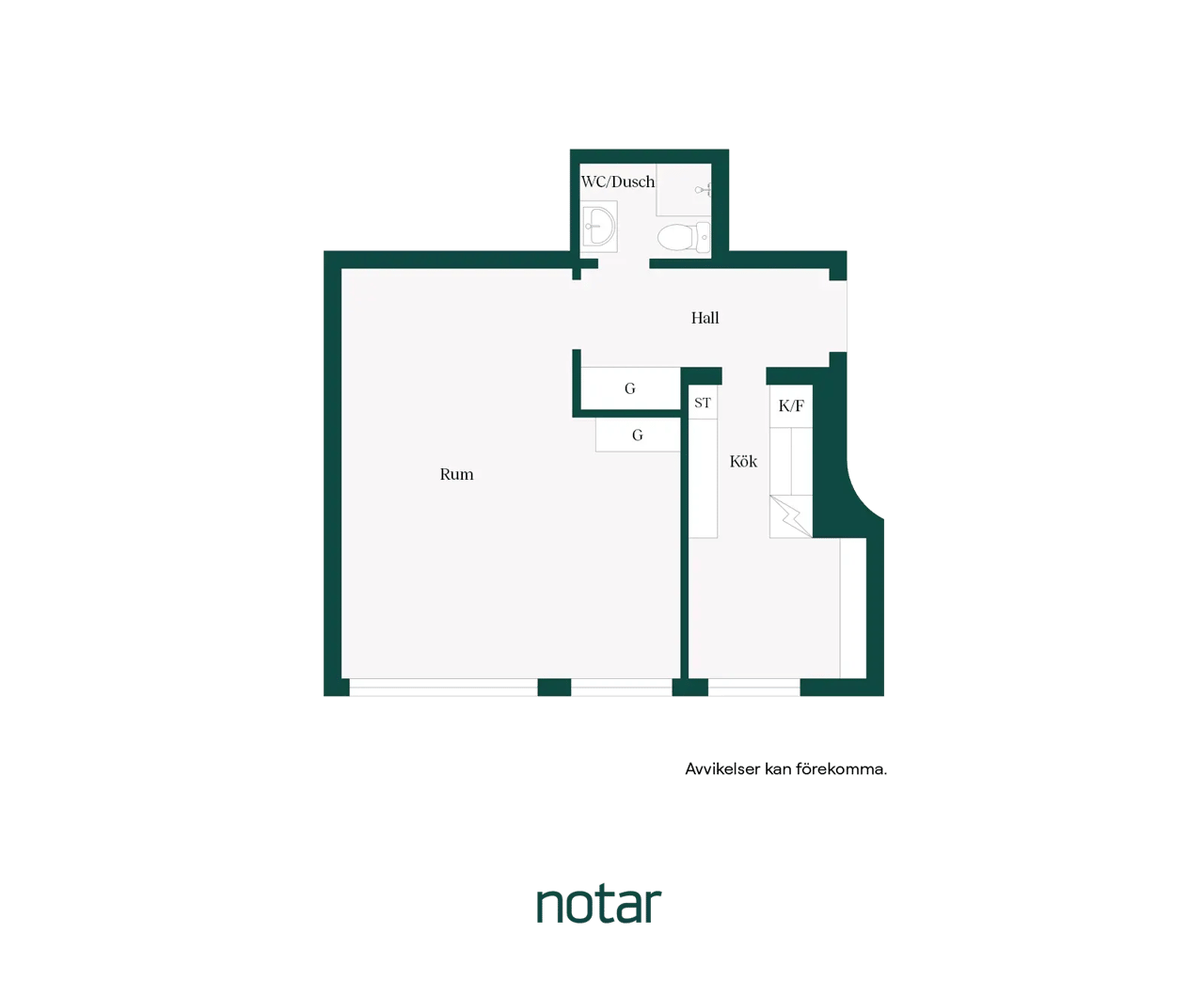 Floor plan for Bokbindaregatan 12A