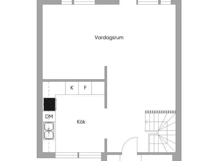 Planritning för Torsgatan 32