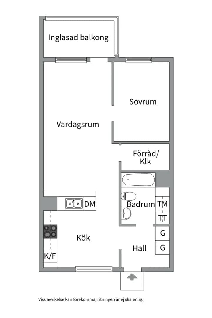 Floor plan for Barbro Alvings gata 23