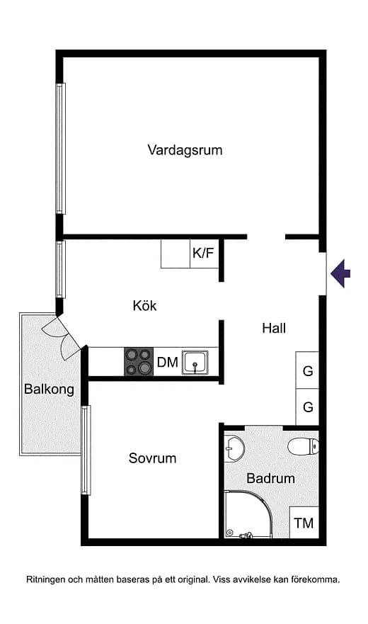 Floor plan for Skördevägen 13