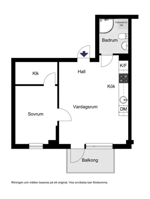 Planritning för Tellusborgsvägen 92