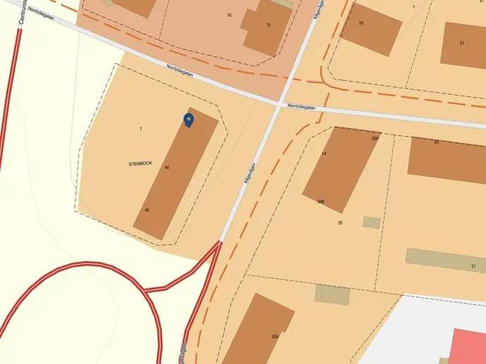 Planritning för Norrbölegatan 44