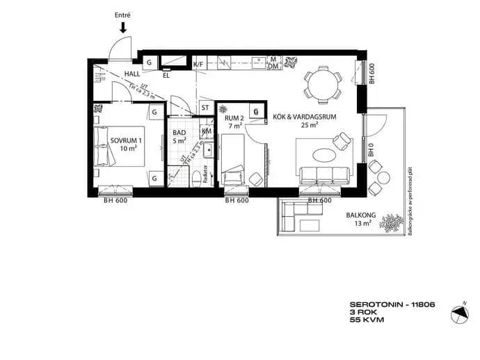 Floor plan for Smörslätten 28