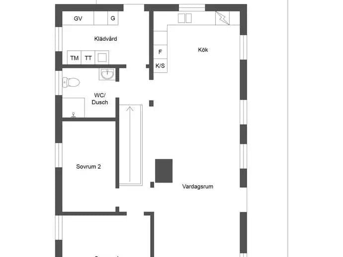 Floor plan for Ullvidestigen 7