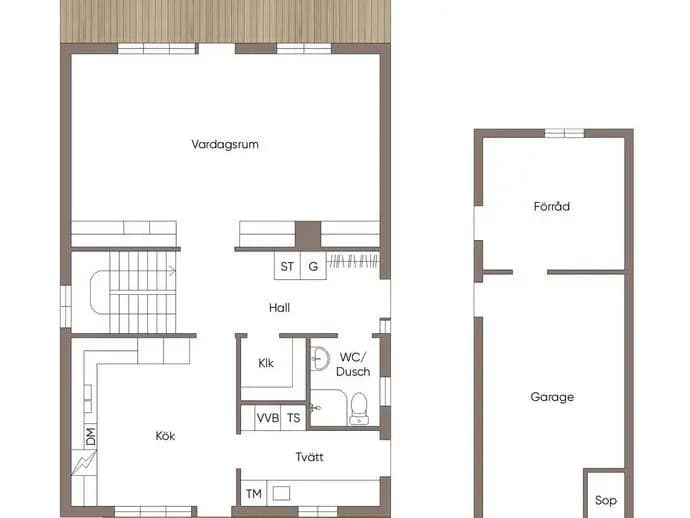 Floor plan for Vallrundan 15