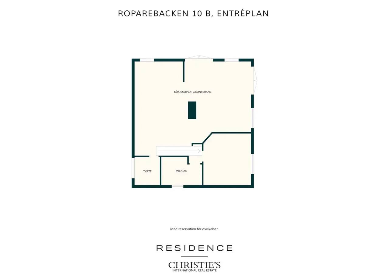 Planritning för Roparebacken 10A