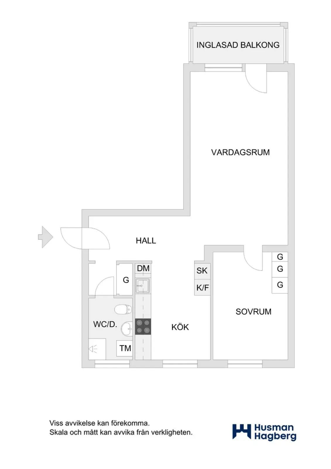Planritning för Furugränd 4a