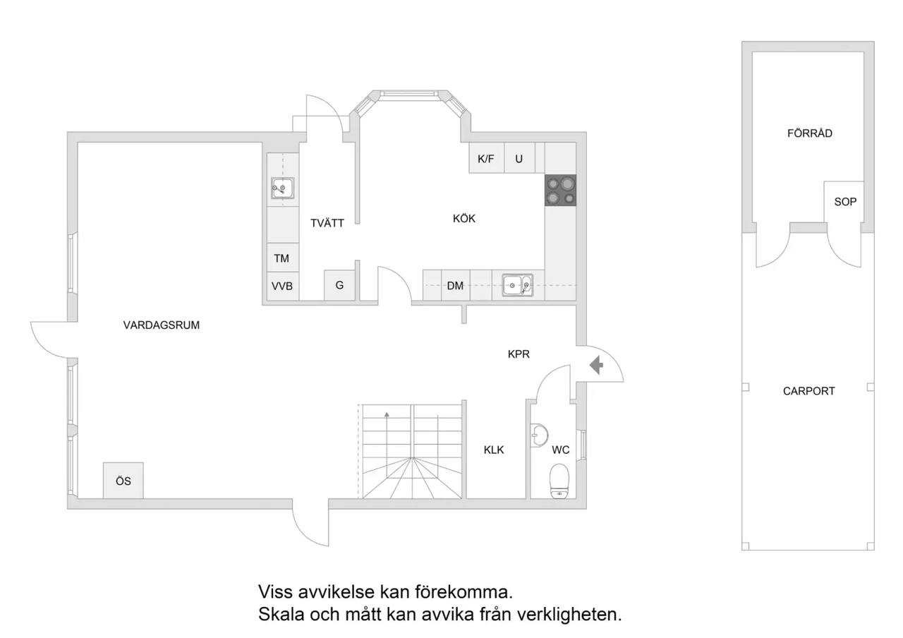 Planritning för Blåbodavägen 3