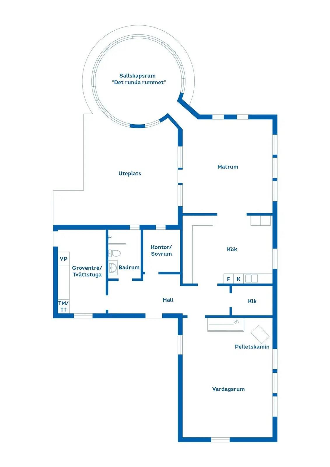 Floor plan for Sösdala 2091