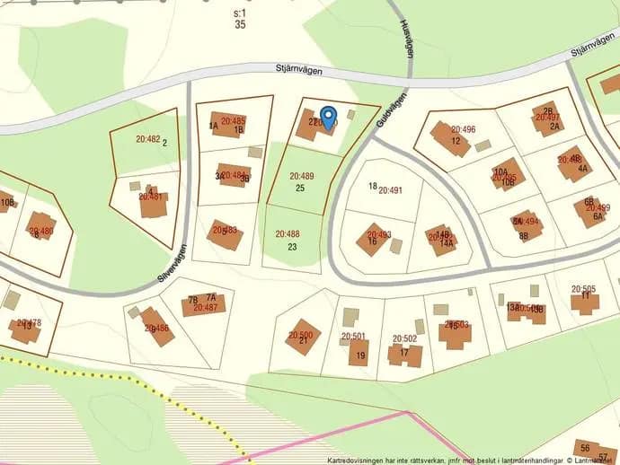 Floor plan for Guldvägen 27
