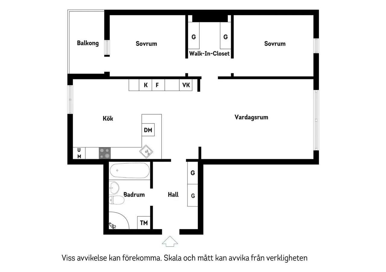 Planritning för Jungfrudansen 7, 3 tr