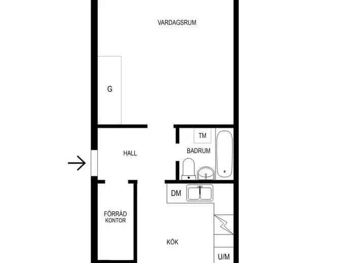 Floor plan for Skogstorpsvägen 28