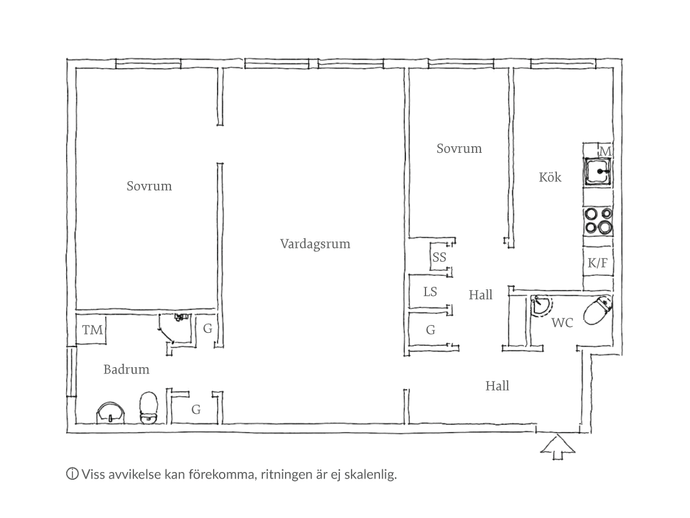 Floor plan for Eklandagatan 33