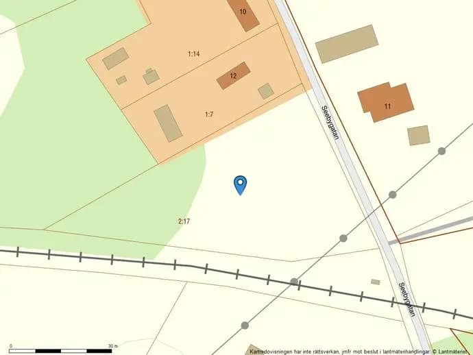 Floor plan for Stor tomt med naturnära läge nära Sandviken!