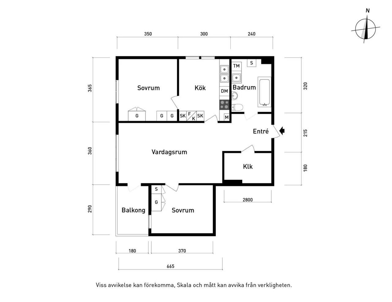Floor plan for Trädgårdsgärdet 66
