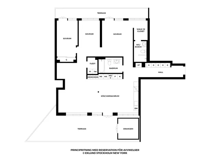 Floor plan for Igeldammsgatan 22D