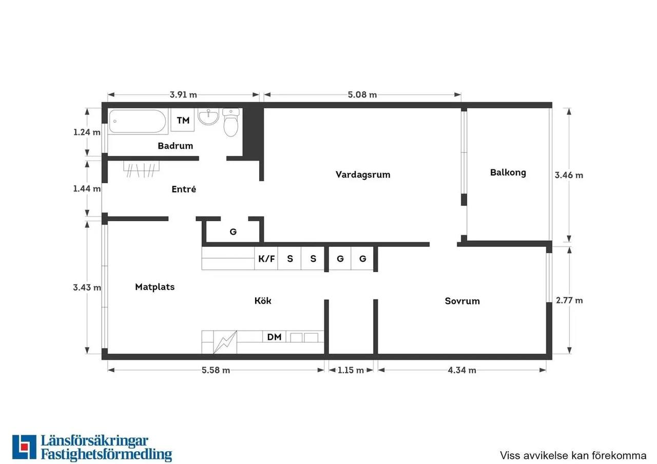Floor plan for Olshammarsgatan 2