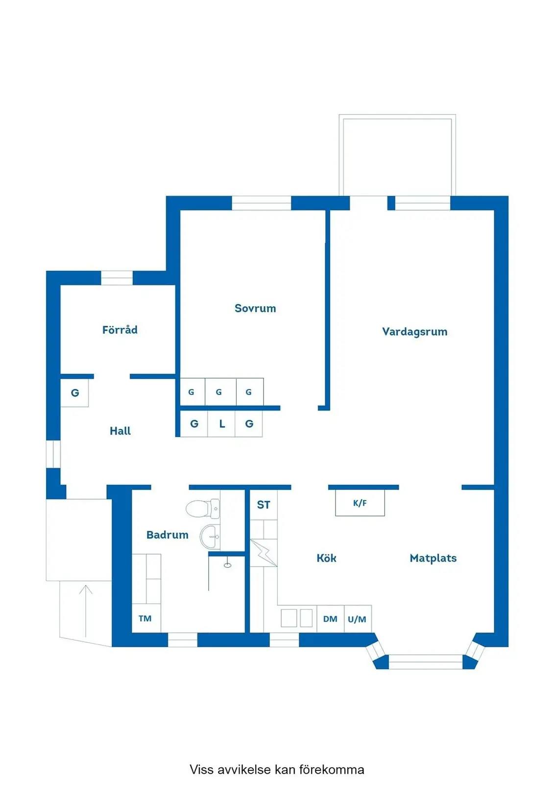 Floor plan for Solhagavägen 14F