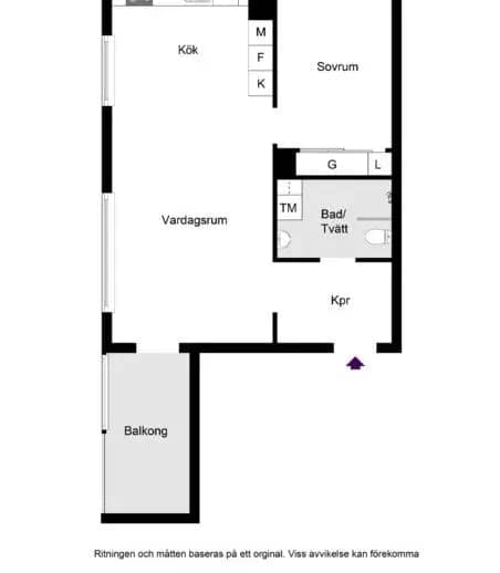 Floor plan for Kvarnholmsvägen 88