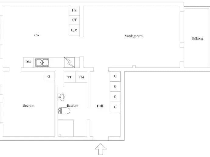 Floor plan for Gustavsbergs allé 22
