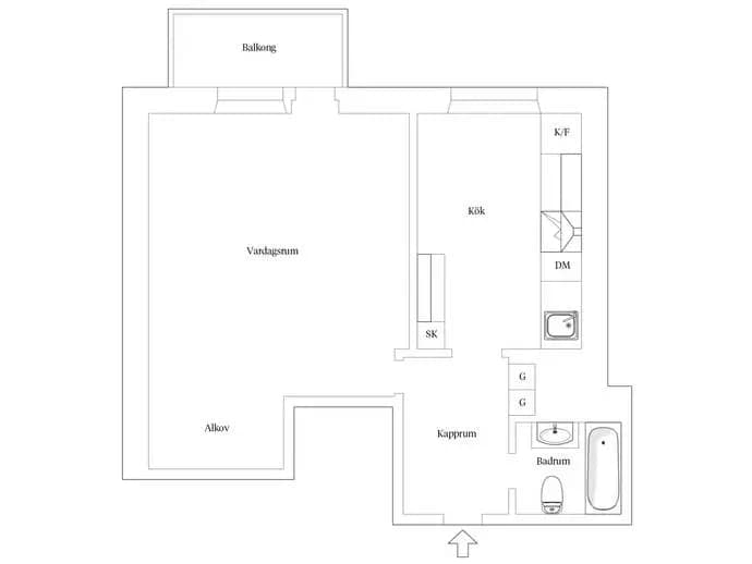 Floor plan for Stenbocksgatan 10