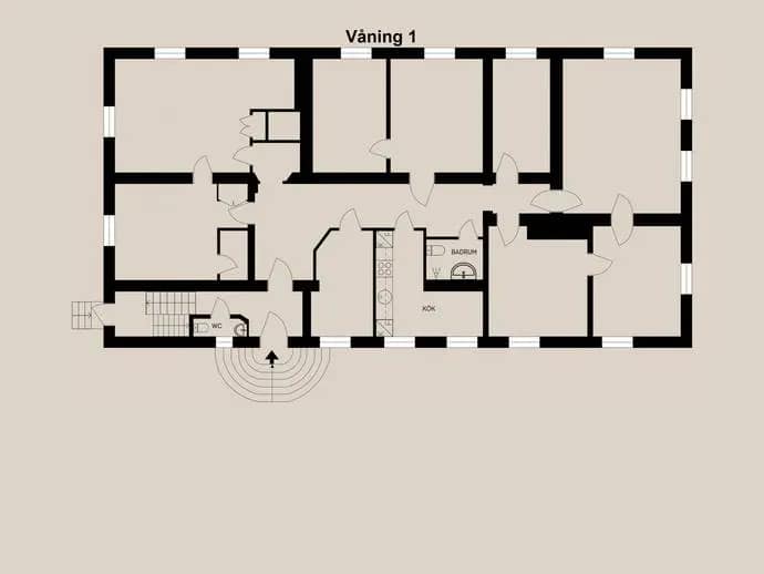 Floor plan for Hamnvägen 12