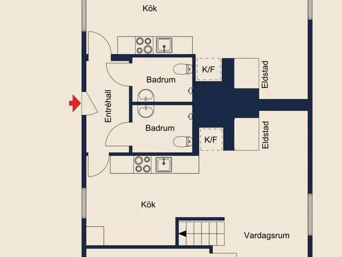 Floor plan for Östfjällstäkten 5