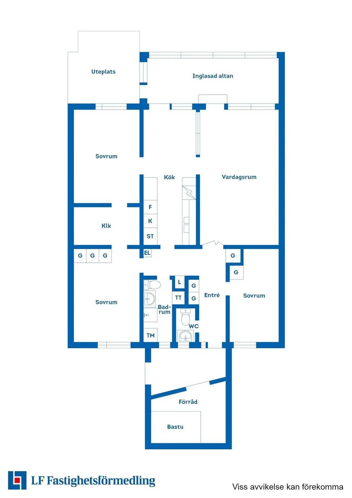 Floor plan for Kryddgårdsgatan 64