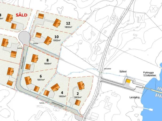 Planritning för Eskösundskroken 8