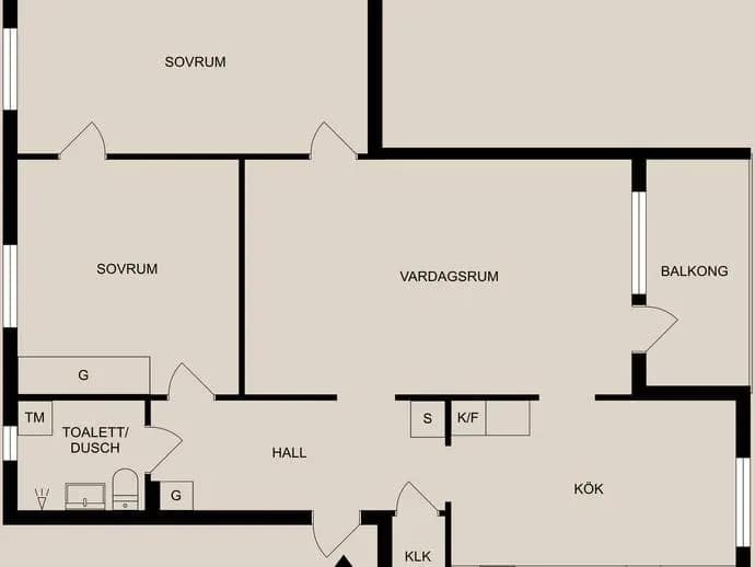 Planritning för Linköpingsvägen 10B