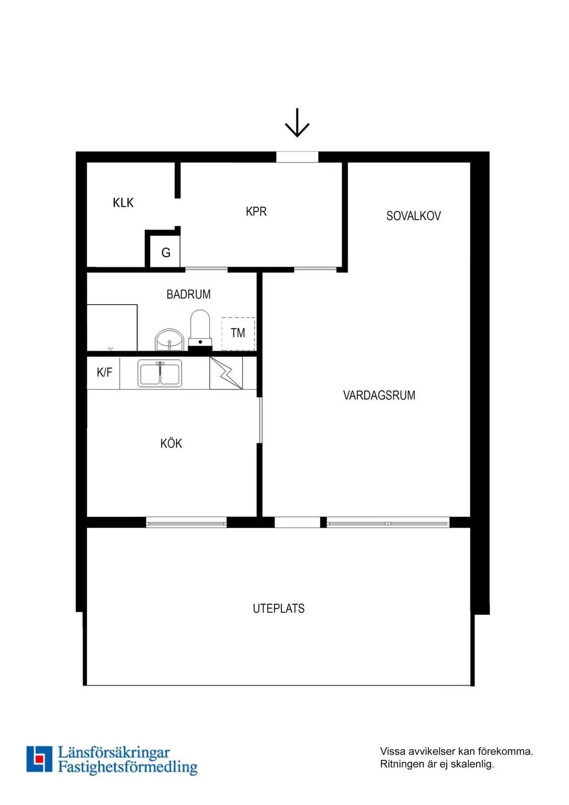 Floor plan for Lomvägen 627