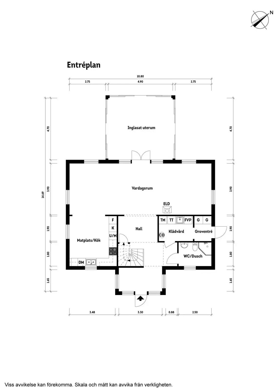 Planritning för Bygatan 19