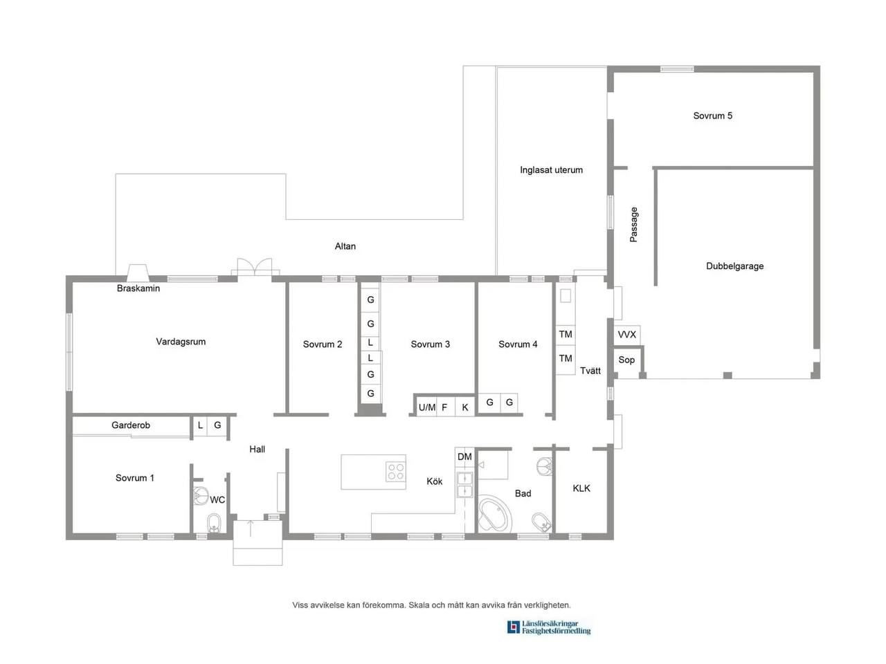 Floor plan for Orkangatan 6